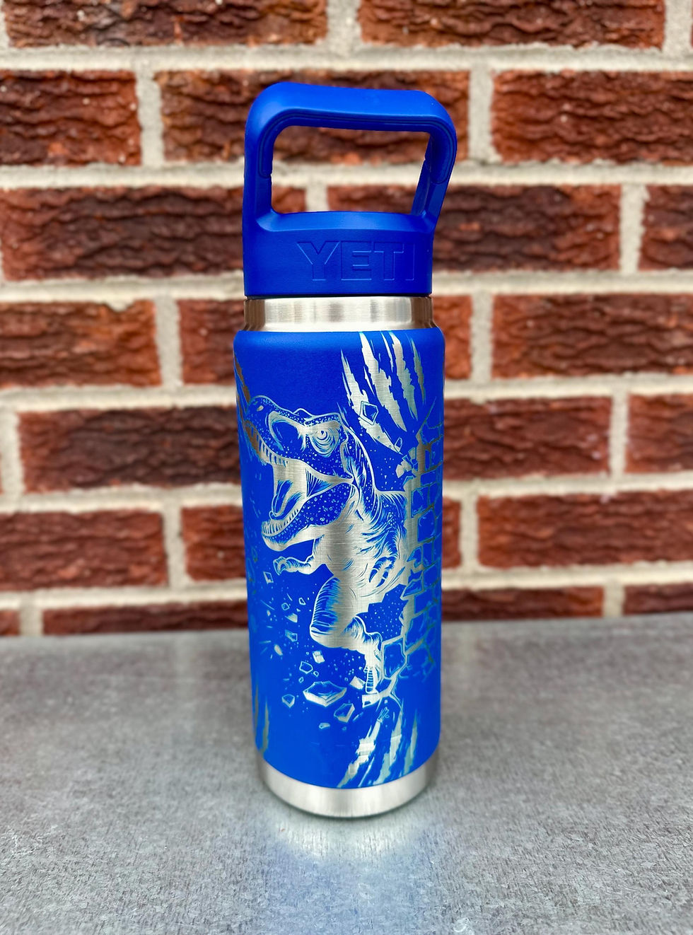 Thumbnail: T-Rex - Personalized Engraved YETI Water Bottle