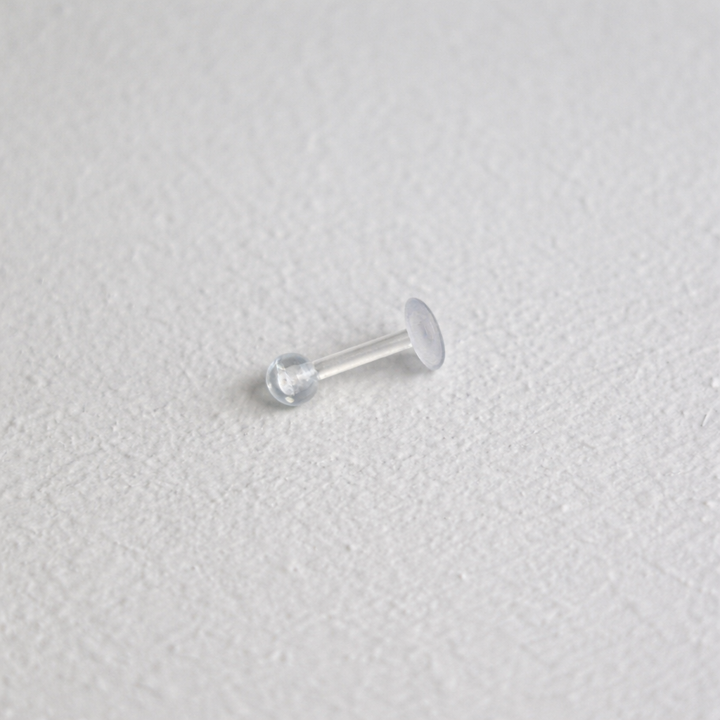 Flat Straight Barbell with Ball - Bioplast