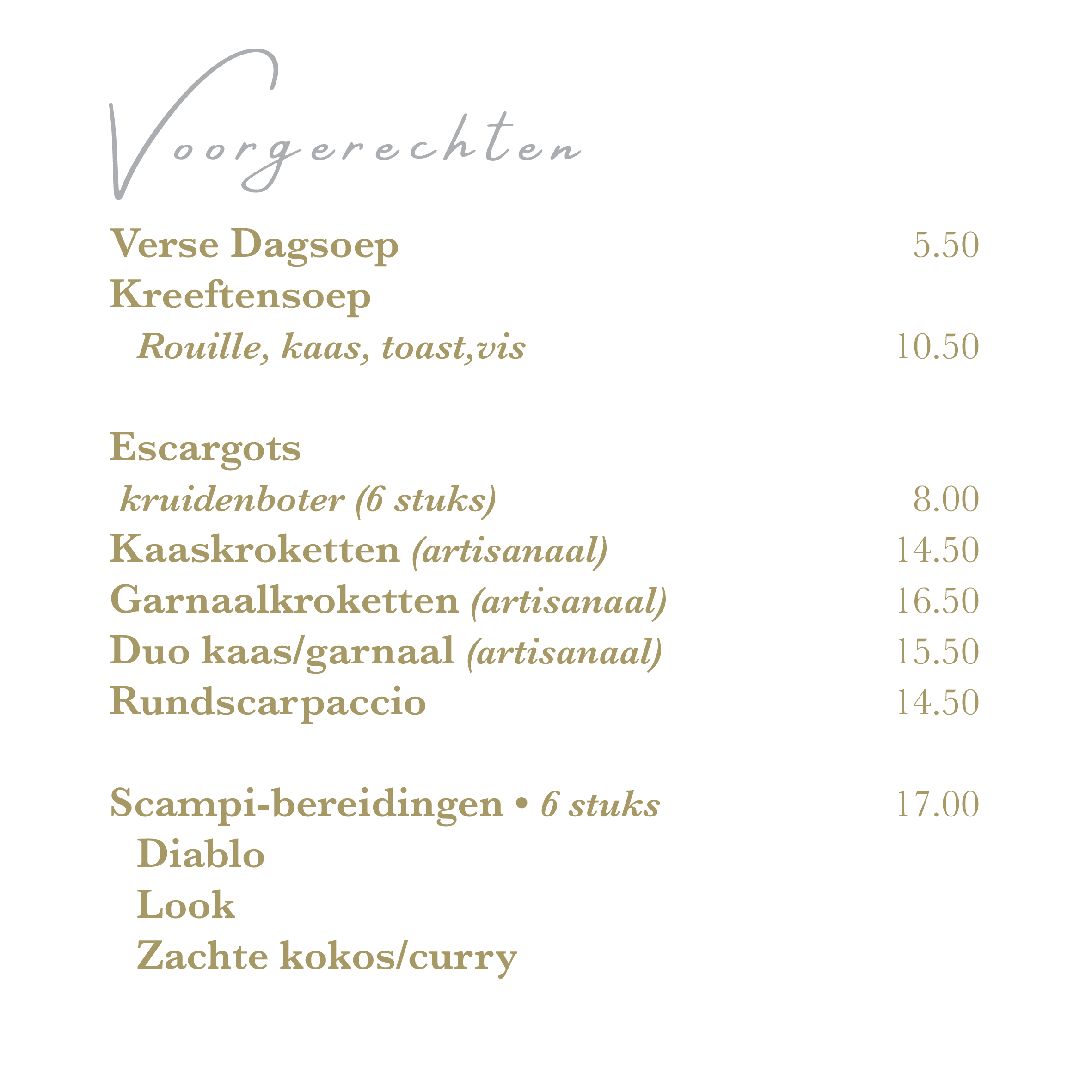 Voorgerechten