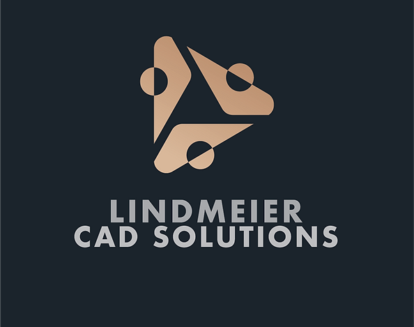 The main logo for Lindmeier CAD Solutions, a engineering and CAD service located in Berks County, PA.