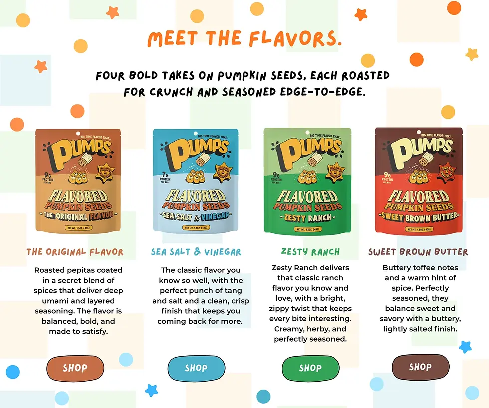 Thumbnail: Pumps - Flavored Pumpkin Seeds - Sweet Brown Butter