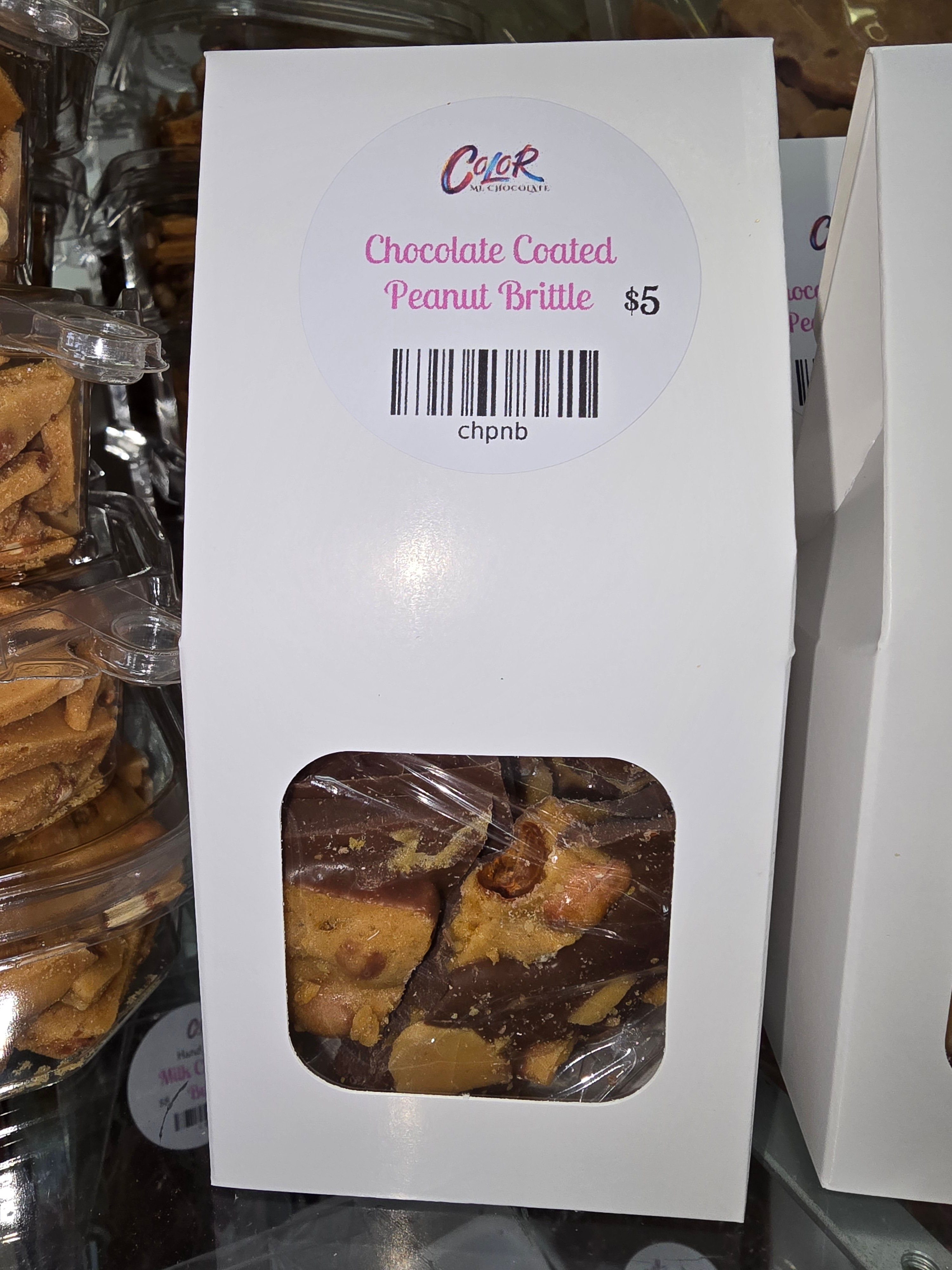 Chocolate Coated Peanut Brittle