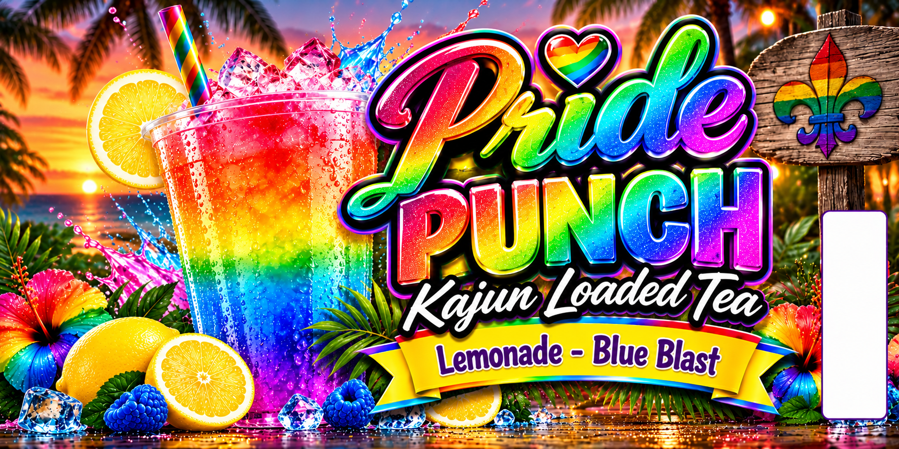 Kajun Loaded Tea - Pride Punch - Bulk Bag (30+ servings)