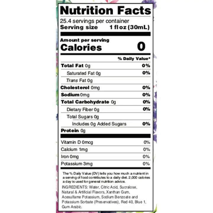 Skinny Syrup Blueberry Lavender EVN