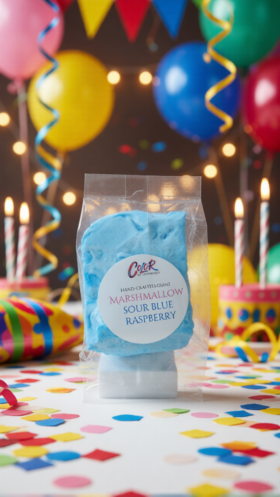 Thumbnail: Sour Blue Raspberry Marshmallows - Hand Crafted