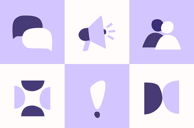 Icon-System des Designsystems für den Kita-Verband Kindermitte im Rahmen des Rebrandings