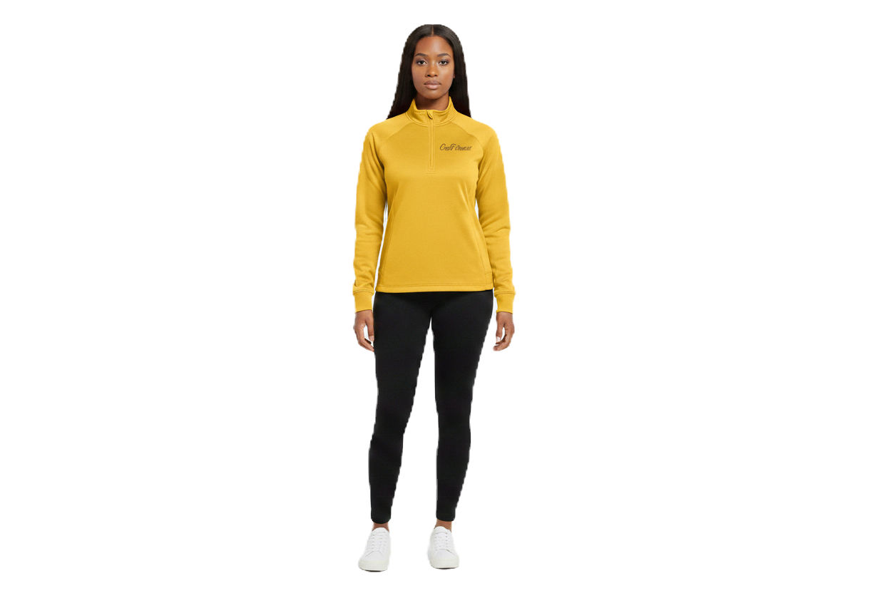 WOMEN'S YELLOW 1/4 ZIP