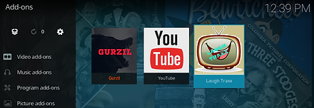 Go back to main menu and Laugh Traxx will now be found and ready to use from the Add-ons section