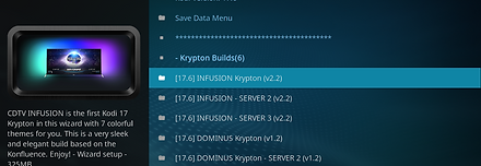 Scroll to [17.6] INFUSION Krypton (v2.2) and click