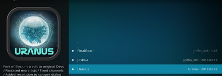 Select Atom Reborn and click