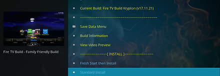 Select Standard or Fresh Install (Fresh Install is normally recommended)