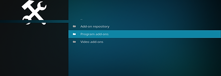 Select Program add-ons and click