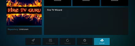 Select Install and click