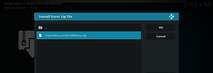 Select repository.androidbboy.zip and click
