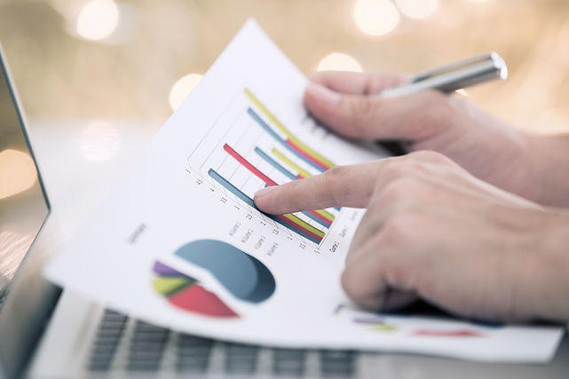 printing chart with business statistics