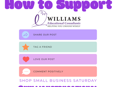 SUPPORT WILLIAMS EDUCATIONAL #SBS