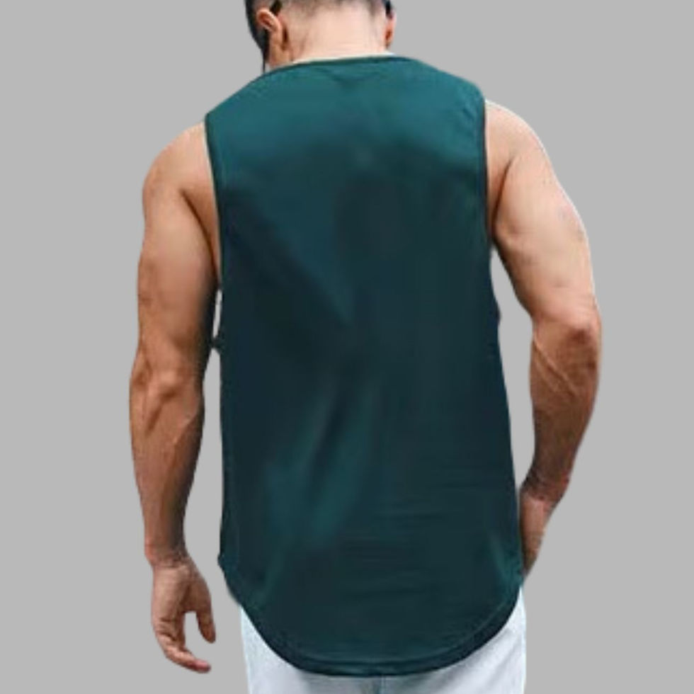 Thumbnail: Casmir Train Harder tank top in army green — men’s workout sleeveless tee