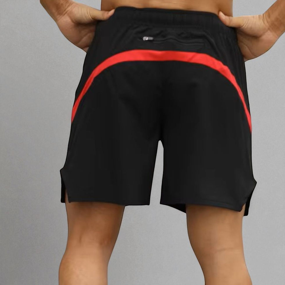 Lightweight HyperRun running shorts black for jogging sprinting breathable fabric Casmir