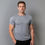 Thumbnail: Casmir Train-With-Me Tee melange grey front view men’s workout t-shirt