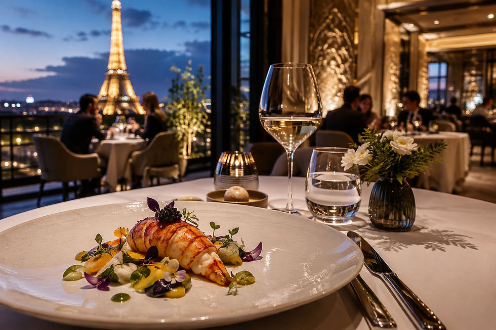 Fine dining restaurant illustrating the rise of Michelin tourism and culinary travel.