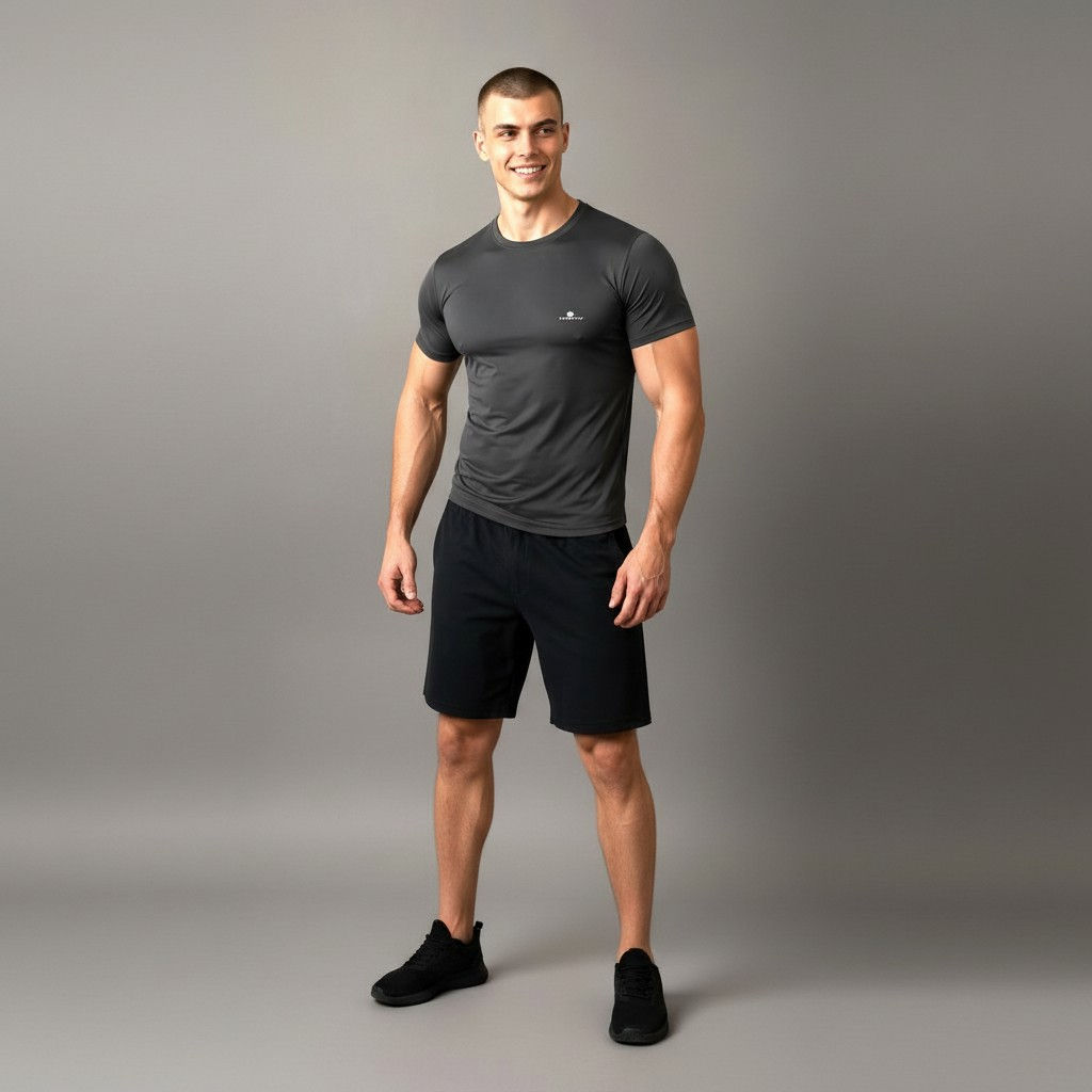 Casmir DryFit men’s training t-shirt, breathable fast-dry athletic gym wear for workouts and sports