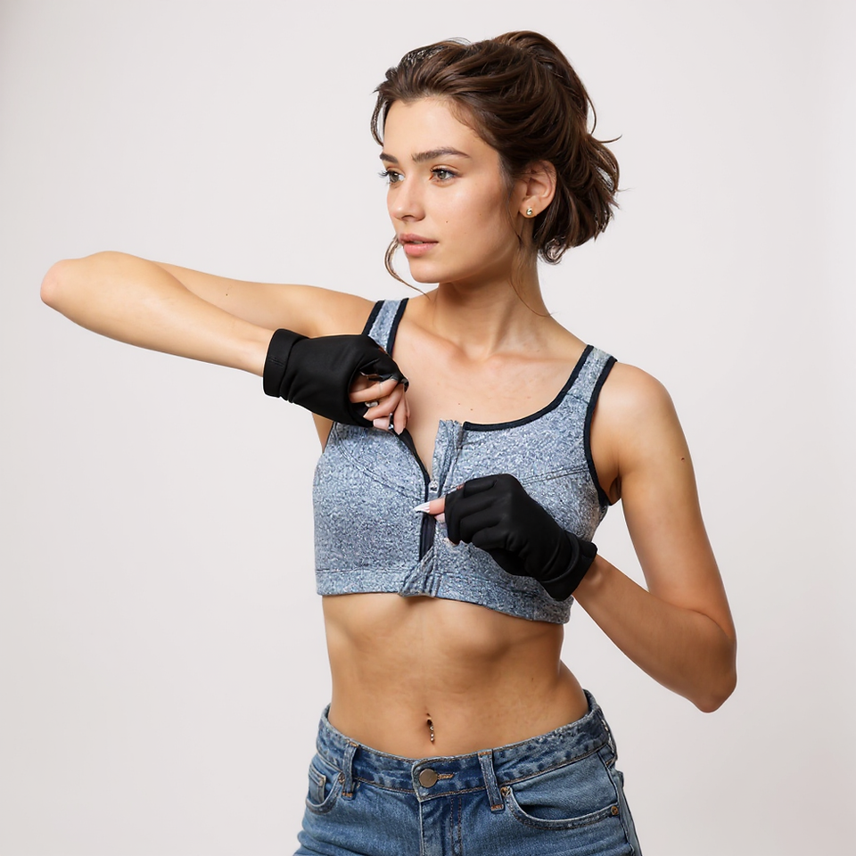 Workout Wardrobe - High Impact Zipper Sports Bra