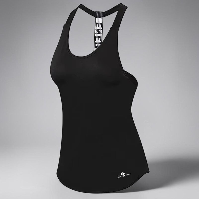 Thumbnail: Casmir women’s black training tank top lightweight breathable quick-dry gym yoga activewear