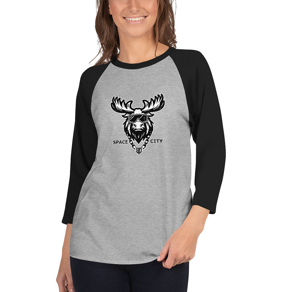 Thumbnail: 3/4 sleeve raglan shirt