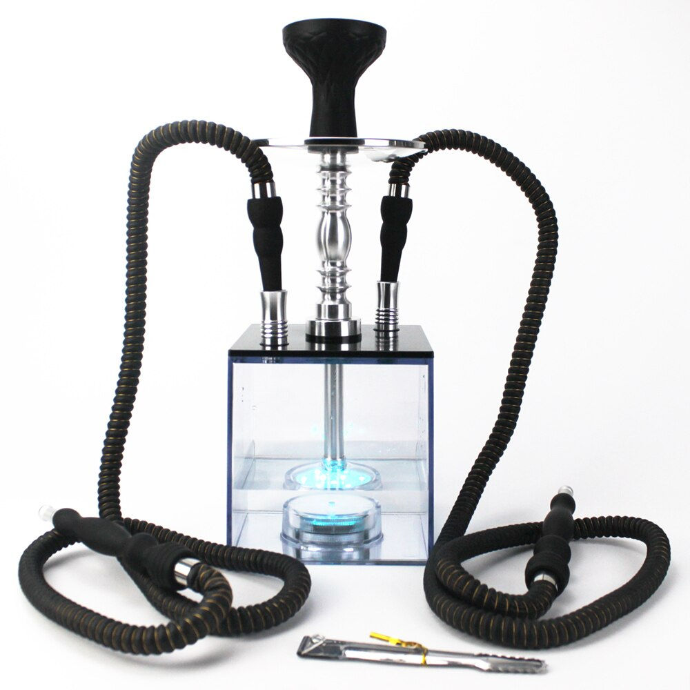 Cube Hookah Micro Modern Acrylic Square Shisha Include Silicone Shisha Bowl Sil