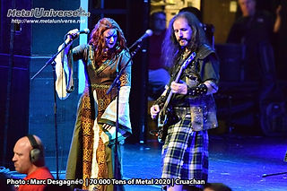 Live on stage with Cruachan
