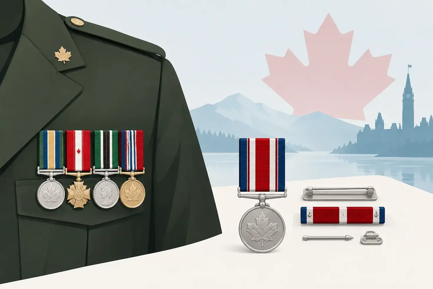 Canadian Military Medal Mounting Explained