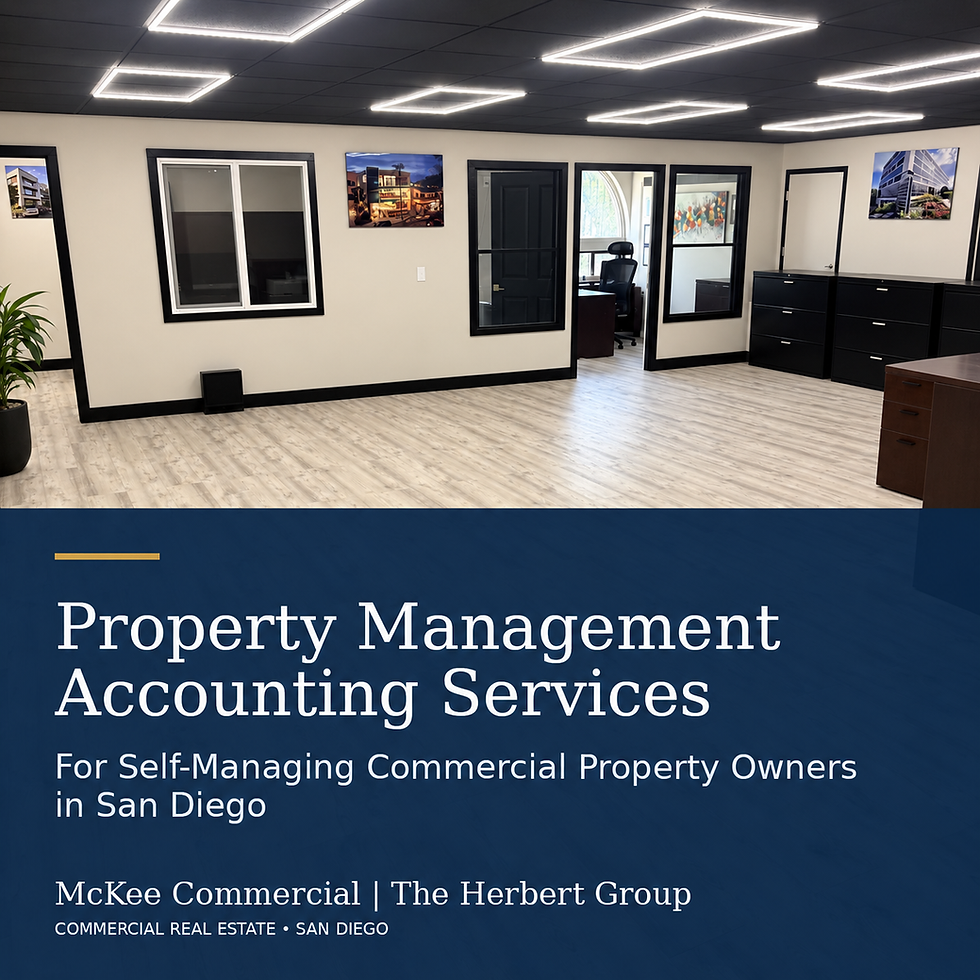 Property Management Accounting Services for Self Managing Commercial Property Owners in San Diego