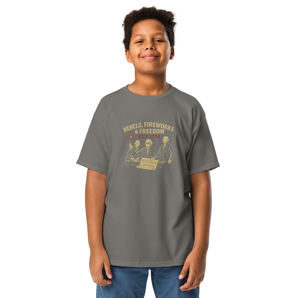 Thumbnail: Rebels, Fireworks and Freedom - Youth classic tee