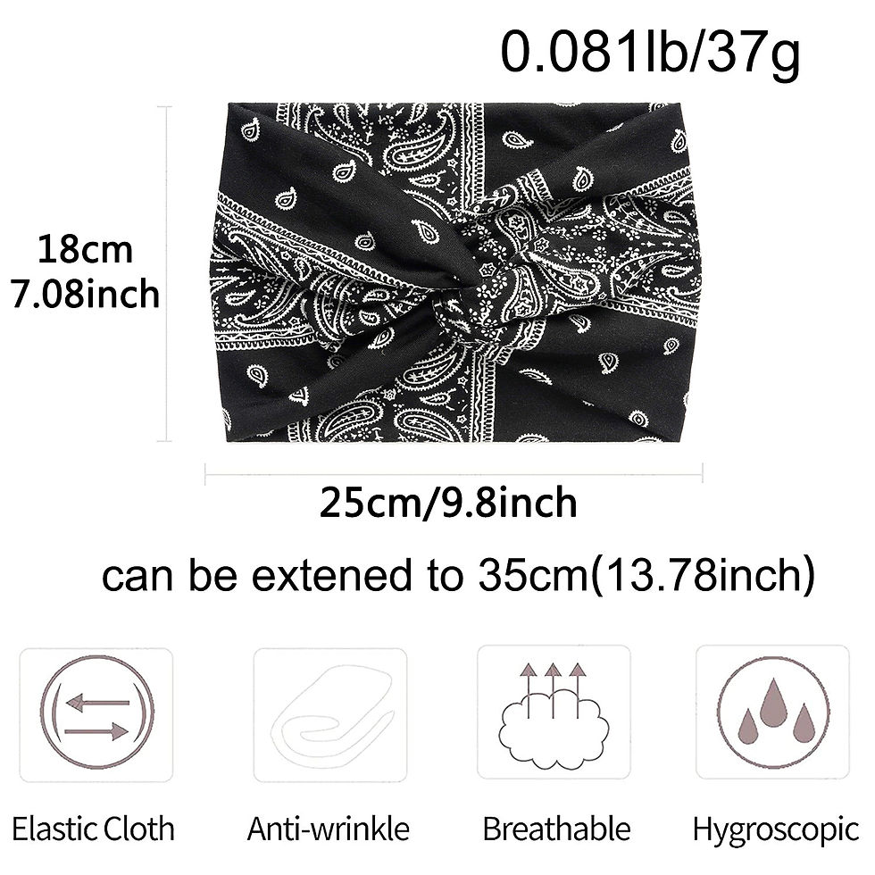 Thumbnail:  Wide Headband for Workout 