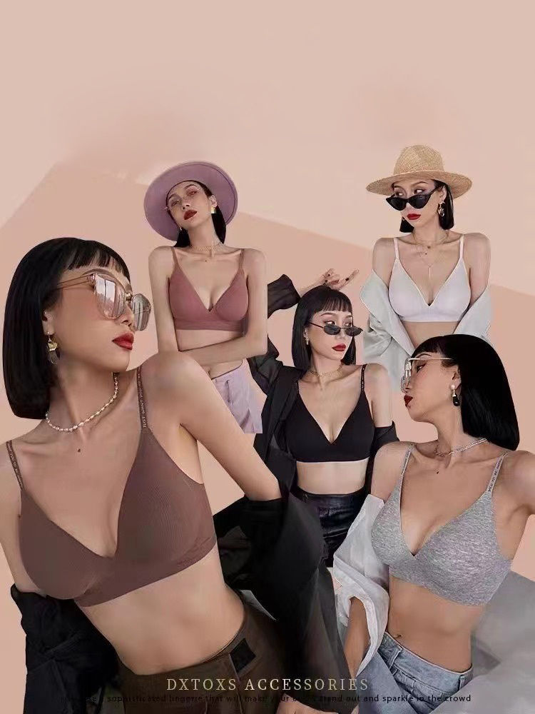 תמונה ממוזערת: Women Seamless Bras Deep V Neck 