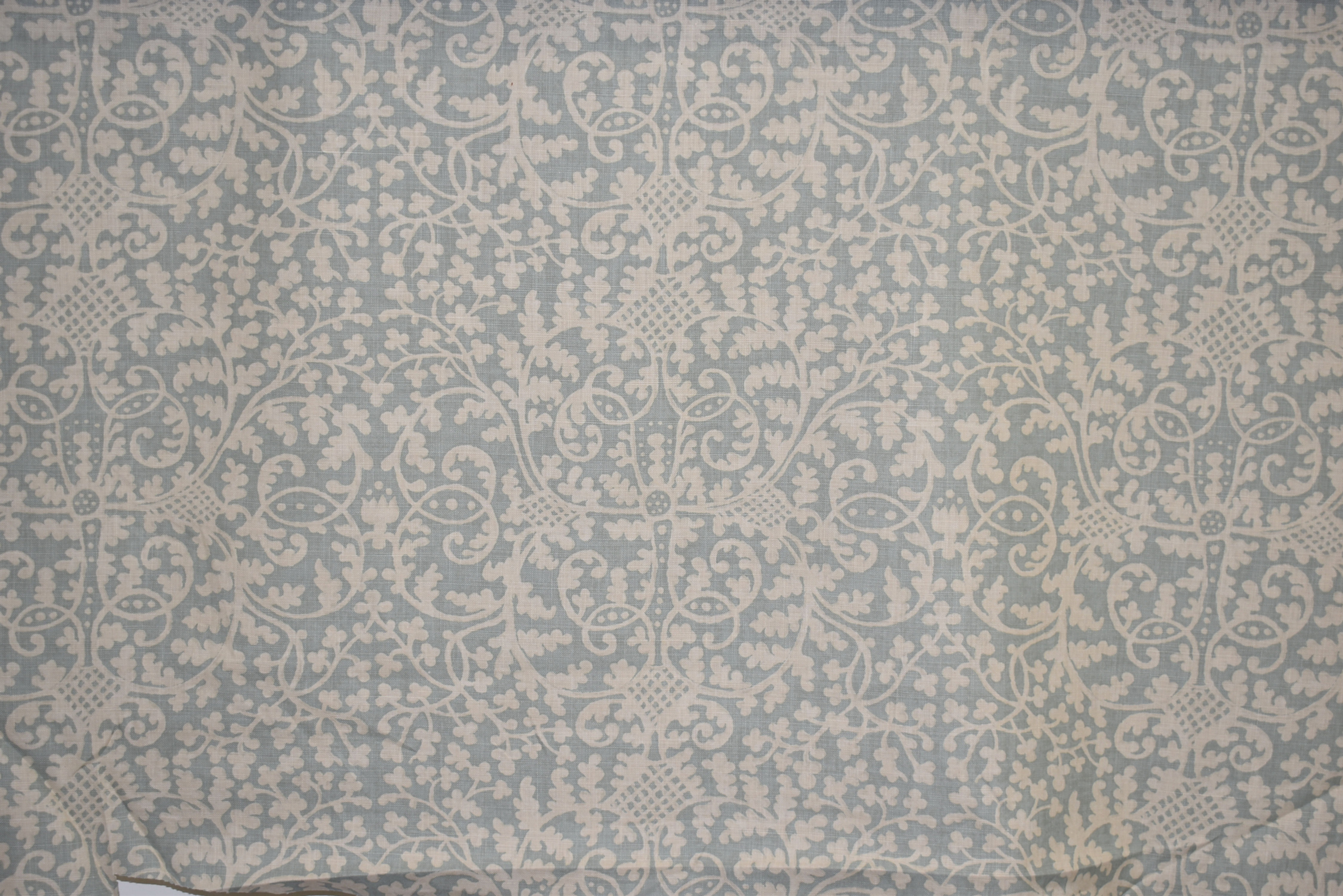 Kerry Joyce Textiles; "Dupont" #1005-04; Moonstone Blue; 54.5" W & 14.5" V.R.