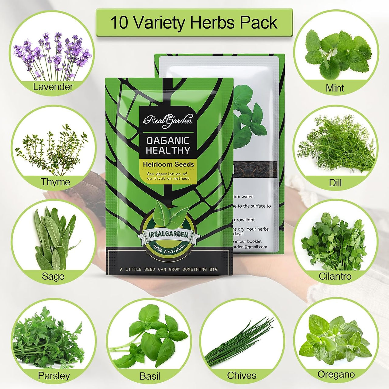 indoor herb garden starter grow kit