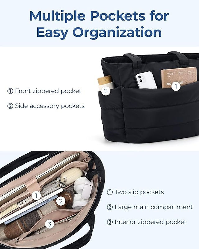 Puffer tote bag