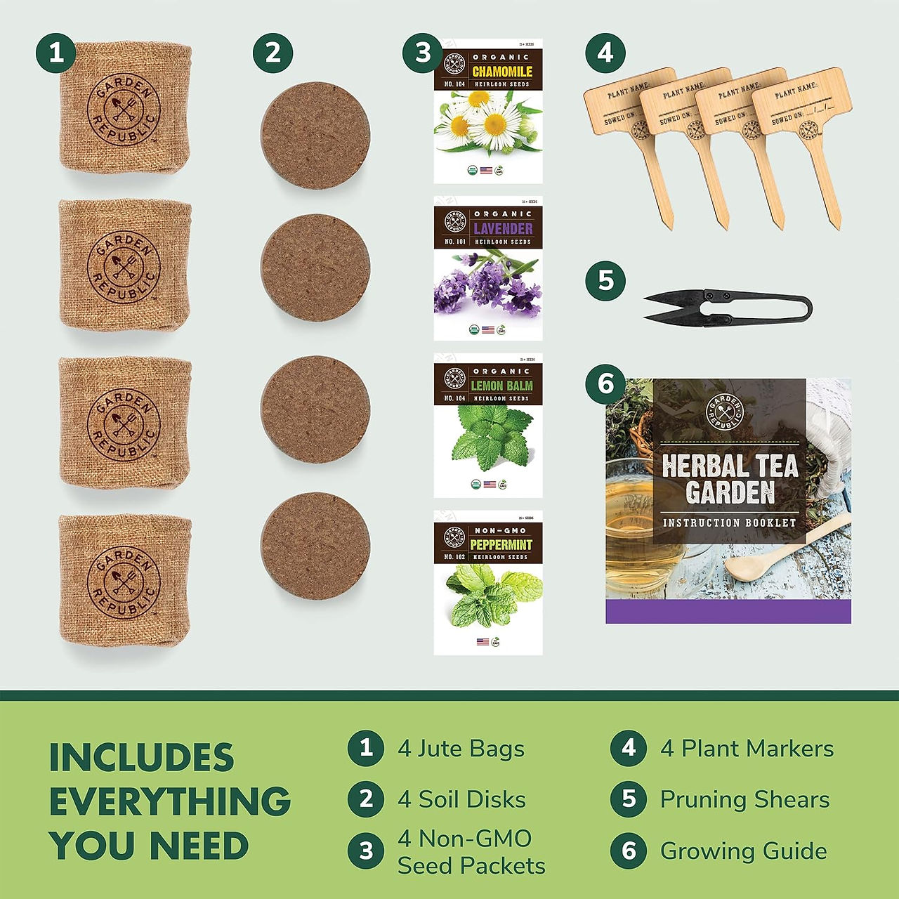 indoor herbal seeds growing kit