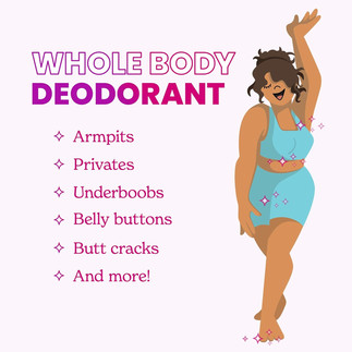 Lume Whole Body Deodorant skin safe for pits & privates