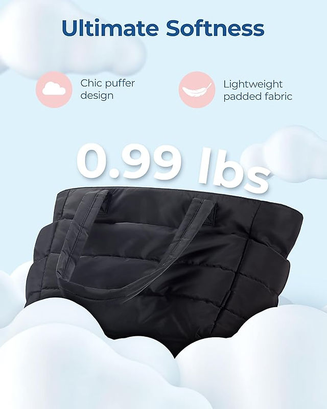 Puffer tote bag