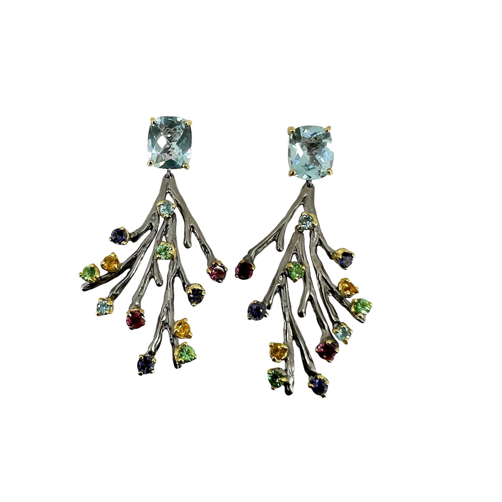 Blue Topaz Earrings