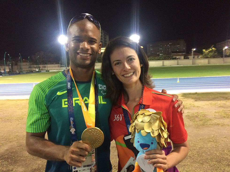 Com o medalhista de ouro Daniel Martins: 400m rasos Rio 2016