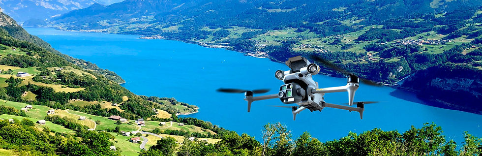 Drohnenflug ueber dem Walensee