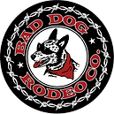 Logo for local Austin Rodeo company, "Bad Dog Rodeo"