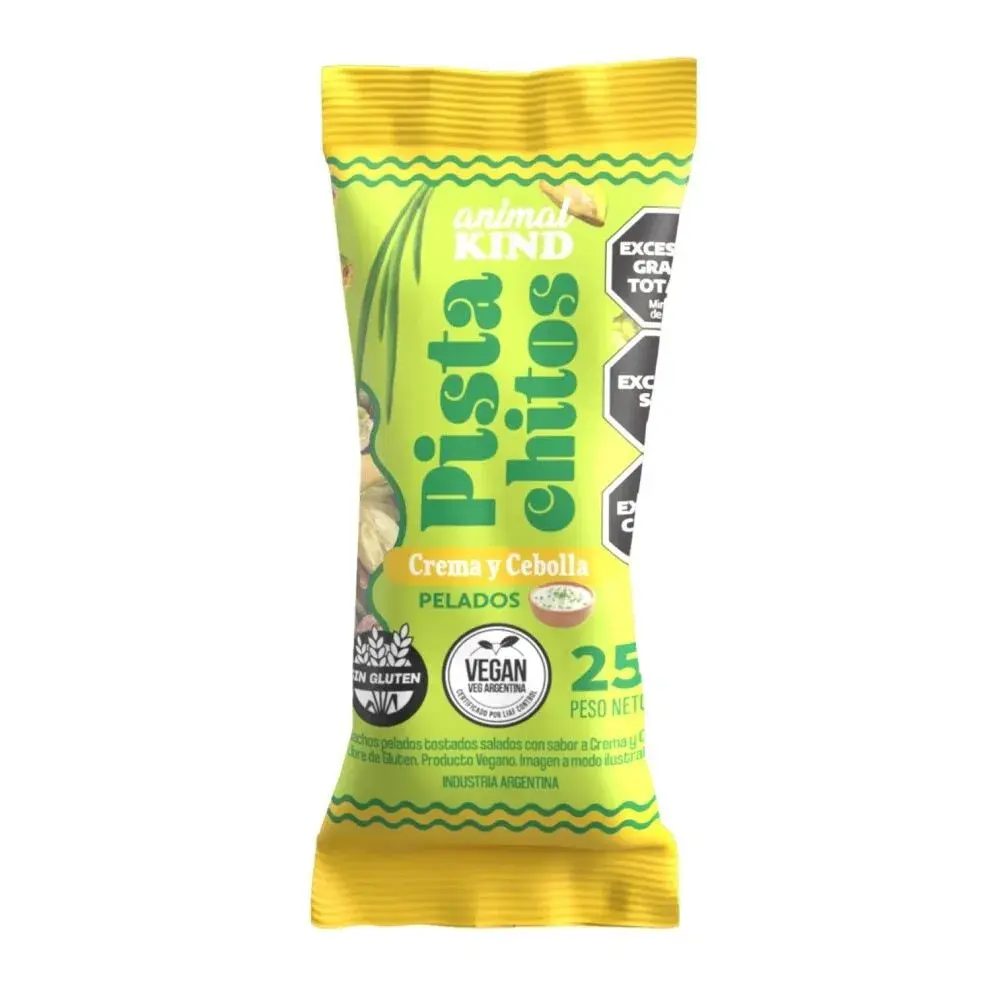 Pistachitos Pelados sabor Crema y Cebolla - Animal Kind 25gr
