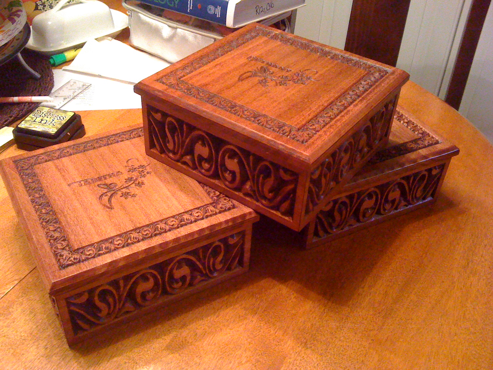 3 boxes