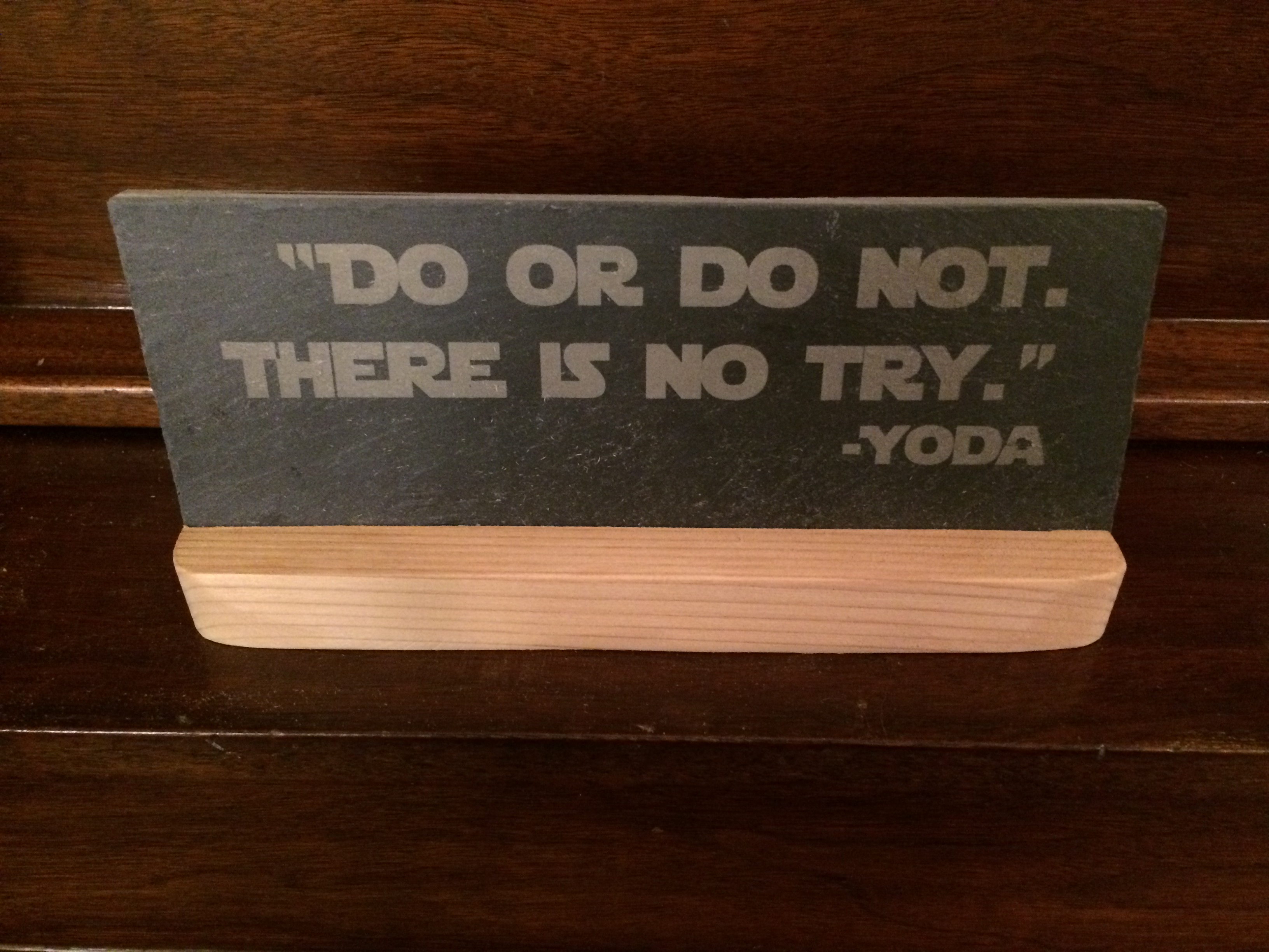 Yoda Quote slate