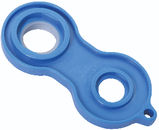 Durable plastic tap valve spanner designed to assist in the easy installation and removal of tap valves. Compatible with various tap sizes, this tool is lightweight and convenient for both DIY and professional use.