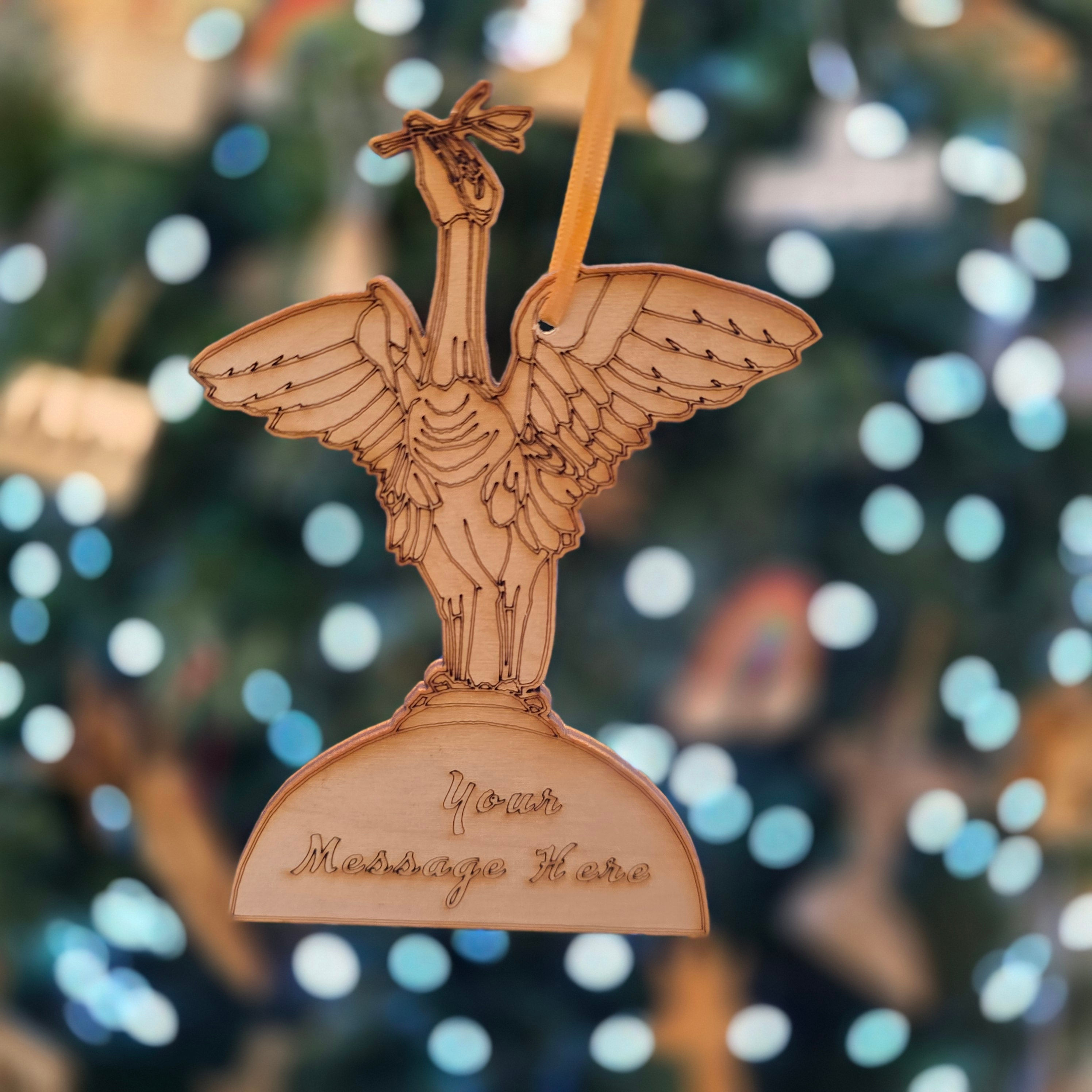 Personalised  Liverbird bauble Christmas decoration